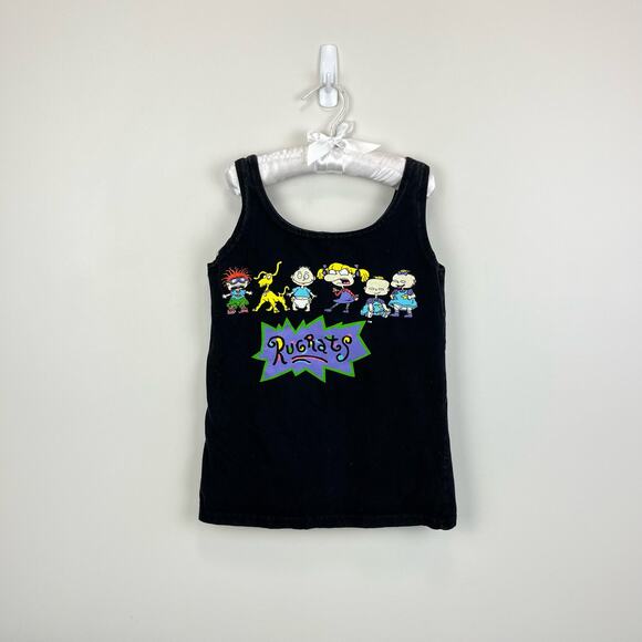 Vintage Nickelodeon Rugrats Tank Top Black USA - Picture 1 of 7